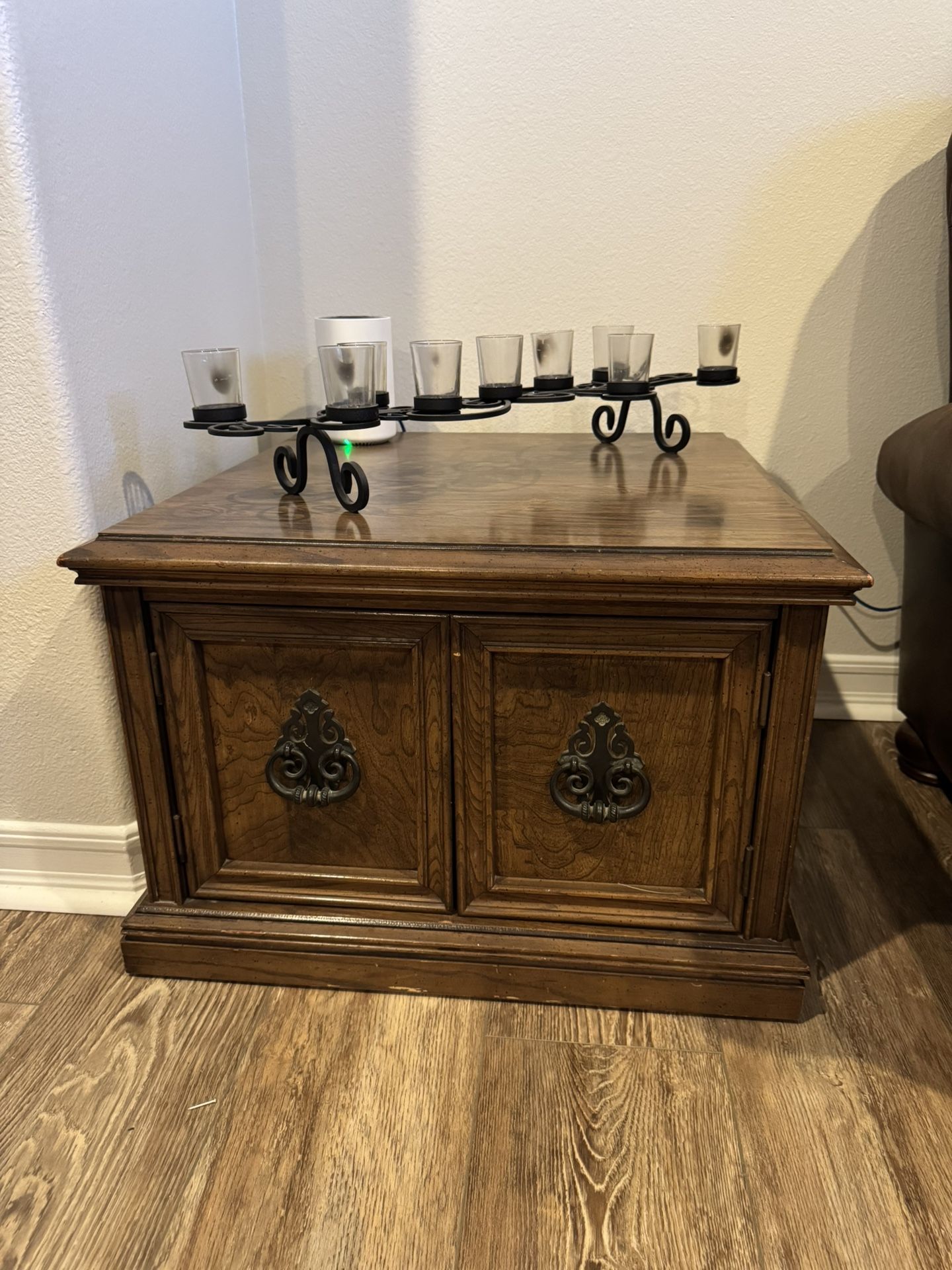 Vintage square side end table