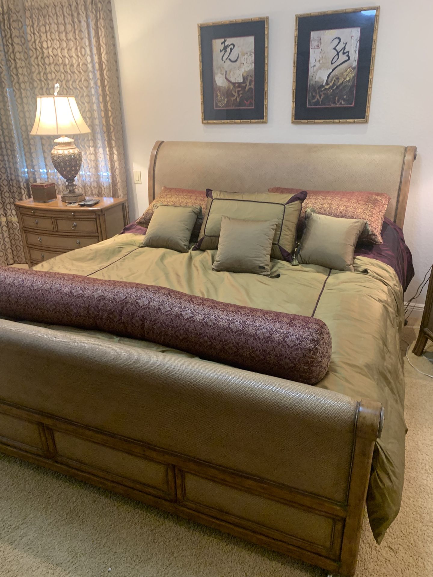 King Size Sleigh Bed Frame - REDUCED!!