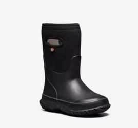 BOGS K Grasp Solid Boots Black Youth Size 4/ EU 37
