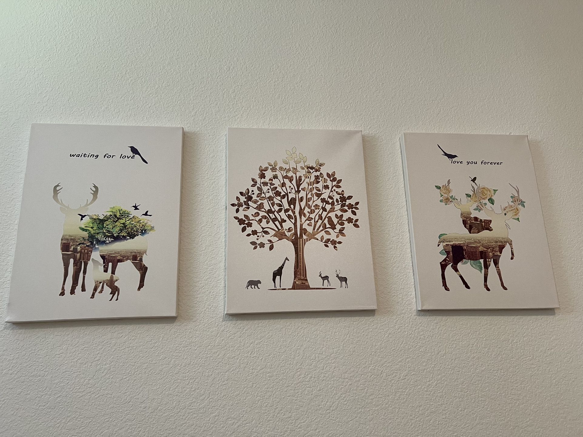 Wall Decor Canvas Prints x 3