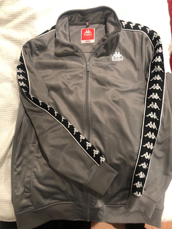 grey kappa tracksuit