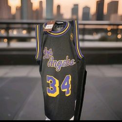 Brand New Mitchell And Ness Los Angeles Lakers O'Neal Jersey 