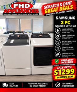 Samsung washer and dryer set