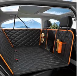 Dog Car Seat Cover for Back Seat, Truck Bed Back Extender Hammock for Cars SUV Truck