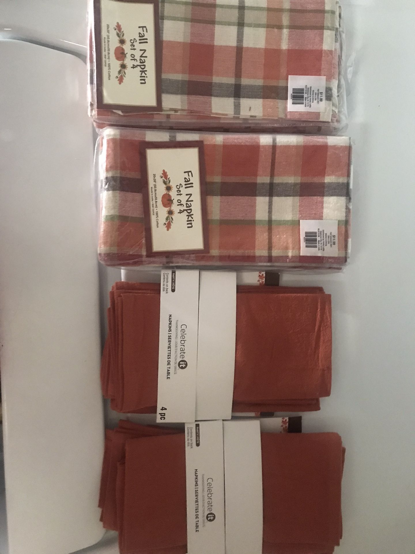 Fall Cloth Napkins And Table Runner