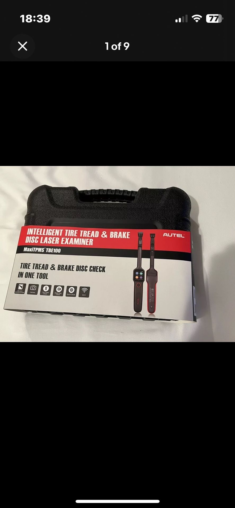 Autel MaxiTPMS TBE100 Intelligent Tire & Brake Disk Laser Examiner New WiFi