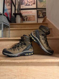 Salomon Men’s Gore-tex Hiking Boots (Tan/Brown/Black, Men’s US9 / EU42)