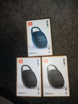 JBL Clip 5 Bluetooth Speaker – Lot of 3