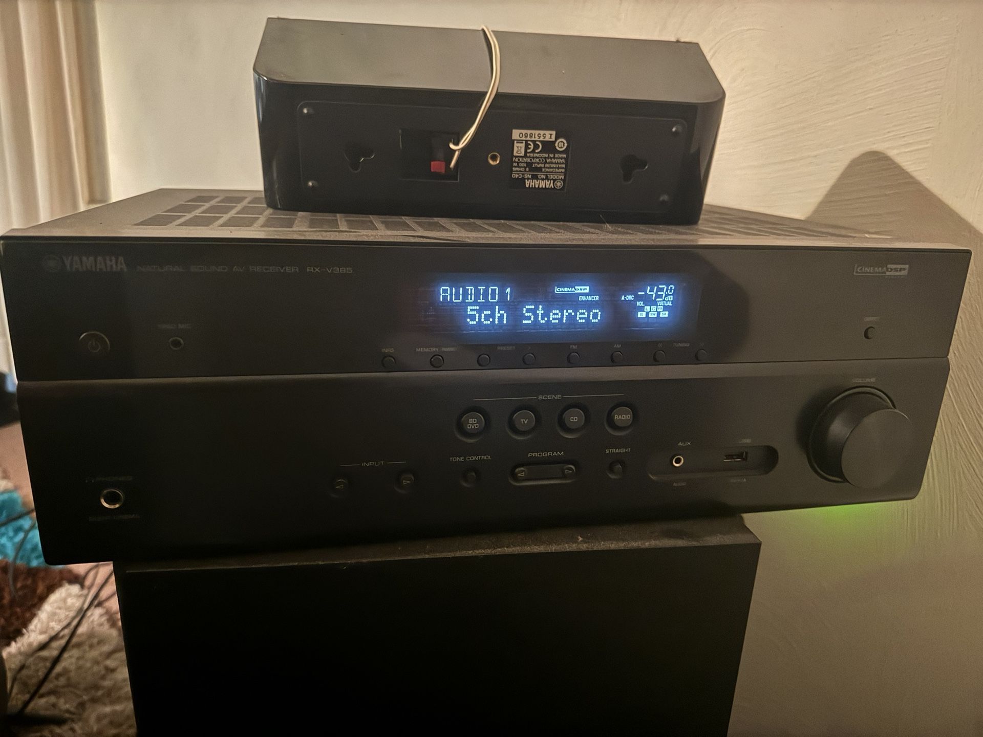 Yamaha - 5.1-Ch. 4K Ultra HD A/V Home Theater Surround Sound