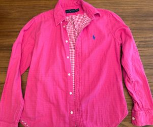 Women’s Pink Ralph Lauren Button down | S