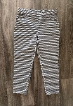 Black and white trousers