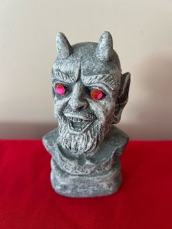 Halloween rhinestone eye demon statue 4.5” tall