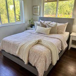 Full Size Bed Frame, Mattress & Box Spring