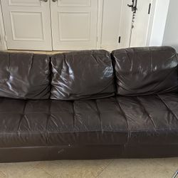 Natuzzi Leather Half Sctional
