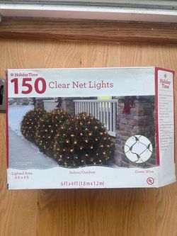 Holiday Time 150 Clear Net Lights 6x4 ft