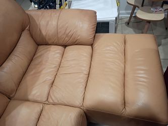 Genuine leather couch Ashley furniture