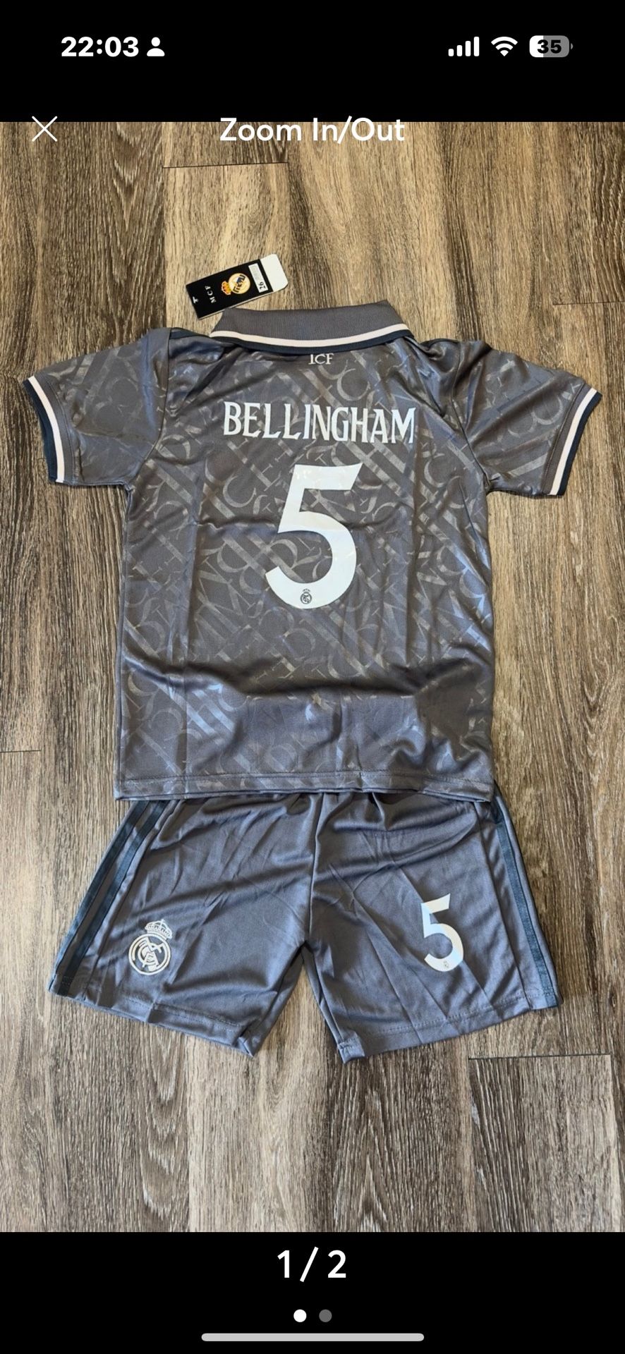 Real Madrid KIDS soccer Jersey Size 24 (8-9 years)