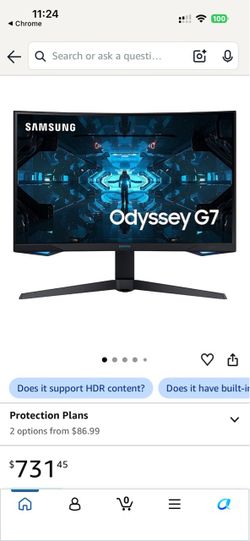 Samsung Odyssey G7 Curved Gaming Monitor