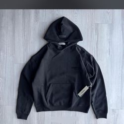 Black **Fear of God Essentials Hoodie – New (S ) Baggy Fit