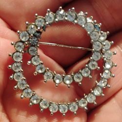 Crystal Rhinestones Brooch Pin 