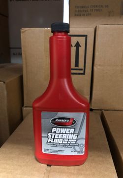 Power steering fluid bottle