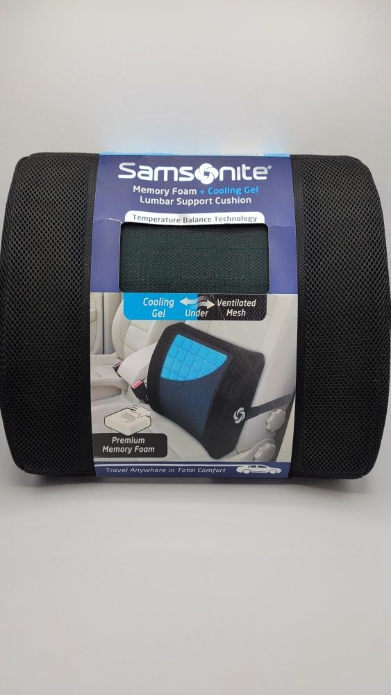 Samsonite lumbar top cooling gel cushion