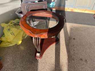 Wooden side table