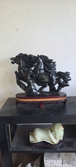Antique Estate Sale Jade horses