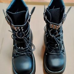 Combat Technopagan Platform Boots 7.5 W