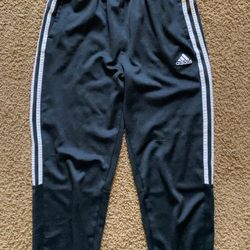 Adidas Black Track Pants White Stripes XL (18/20)