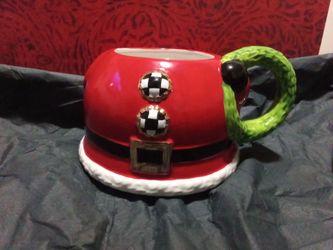 Christmas Santa Suit Ceramic Mug