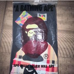 Bape x Burberry Shirt 👕, Size Medium 