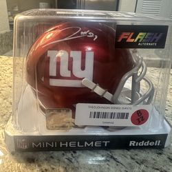 Theo Johnson Signed Mini Helmet