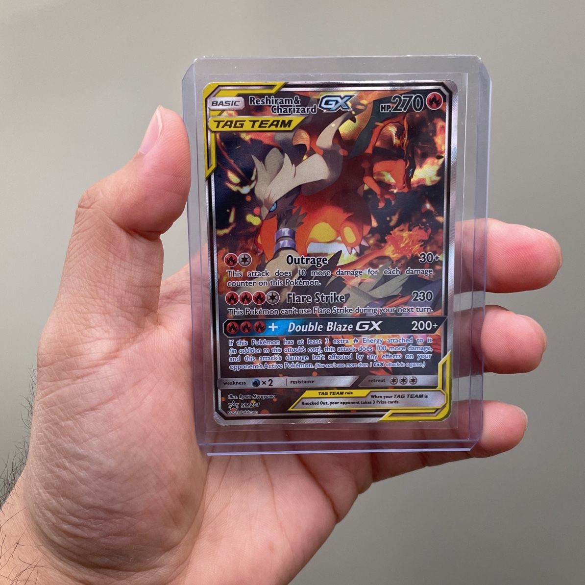 Reshiram & Charizard GX - SM201 - Alternate Art Promo Pokemon Sun & Moon  Promos Pokemon Card for Sale in Carson, CA - OfferUp