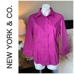 Women’s Button-Down office Dress Shirt (XL)