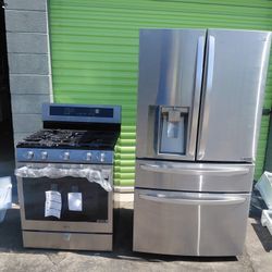 Un Combo De Un Refrijerador Y Una Estufa LG  Tres Meses De Garantia  Se lleva El Mismo Dia 
