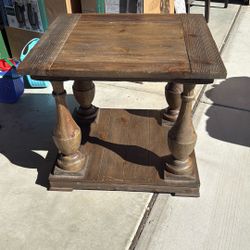 Real Wood Side Table 