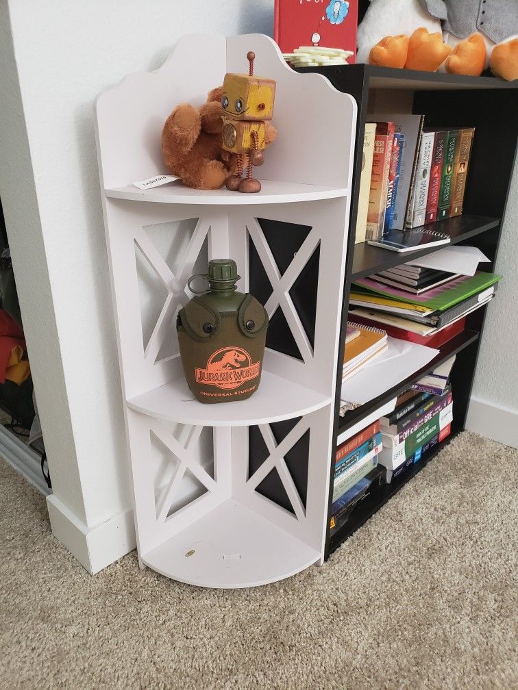 White Corner Shelf
