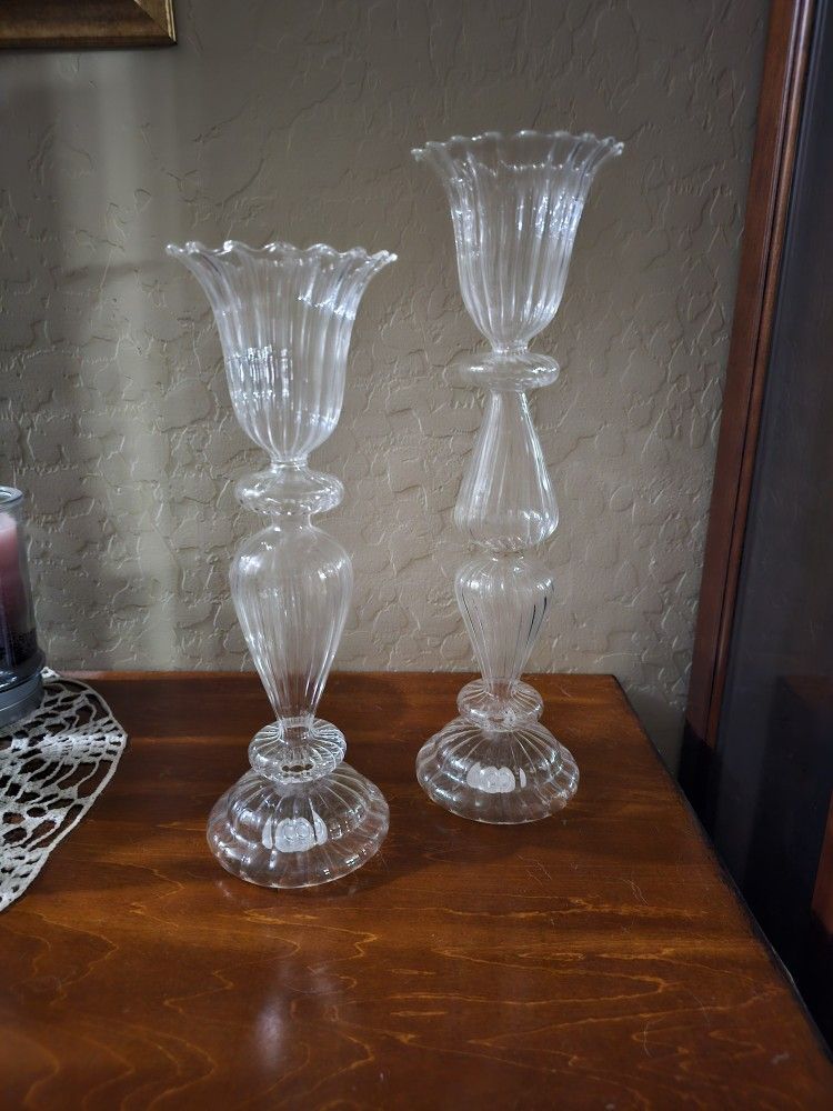 Beautiful Glass Candle Holders