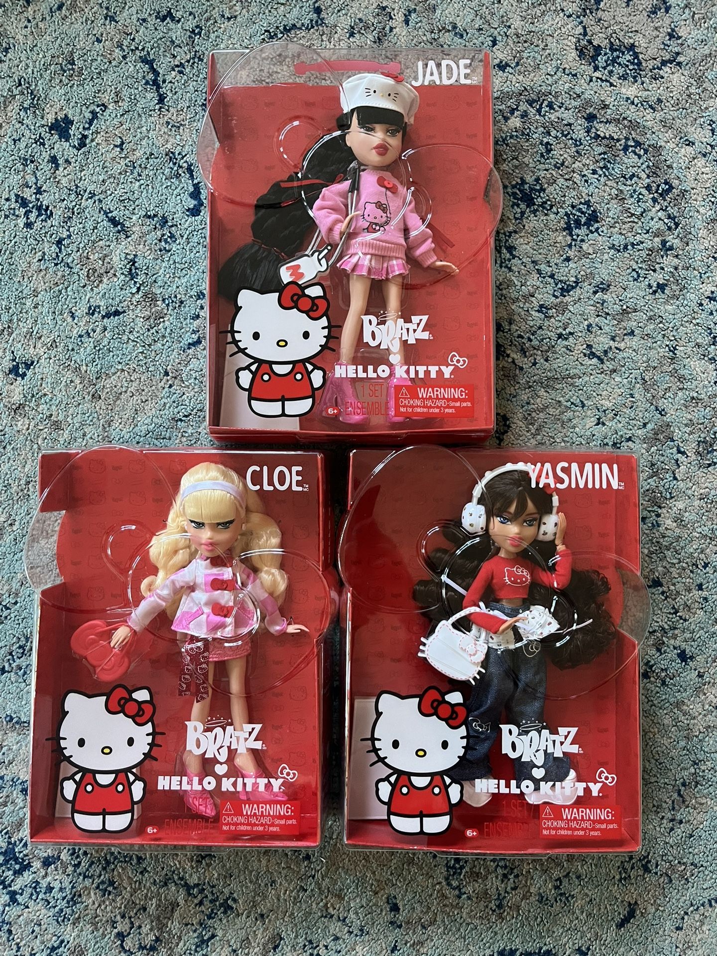 Hello Kitty X Bratz Complete Doll Set Yasmin Cloe Jade