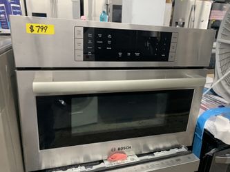Bosch microwave/ oven in stainless steel new