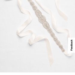 Crystal wedding Sash/belt - Never Worn 