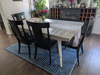 Dining room table with seating