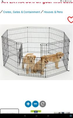 Top paw 24' 16 panel dog run