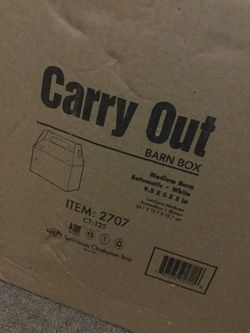 Lunch boxes/ carry out boxes
