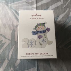 Hallmark 2019 “Frosty Fun Decade” Ornament - NEW