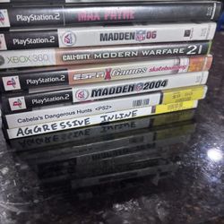 lot of ps2, ps3, and xbox games 