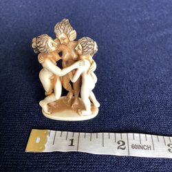 Japanese 3 ladies netsuke