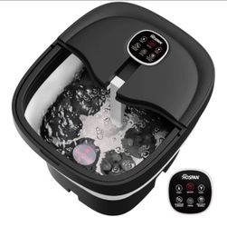 NEW HOSPAN Collapsible Foot Spa Electric Massager- Black (with remote control )