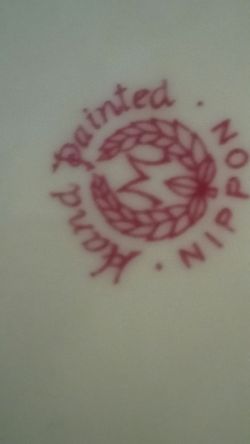 Nippon hand painted Antique dish